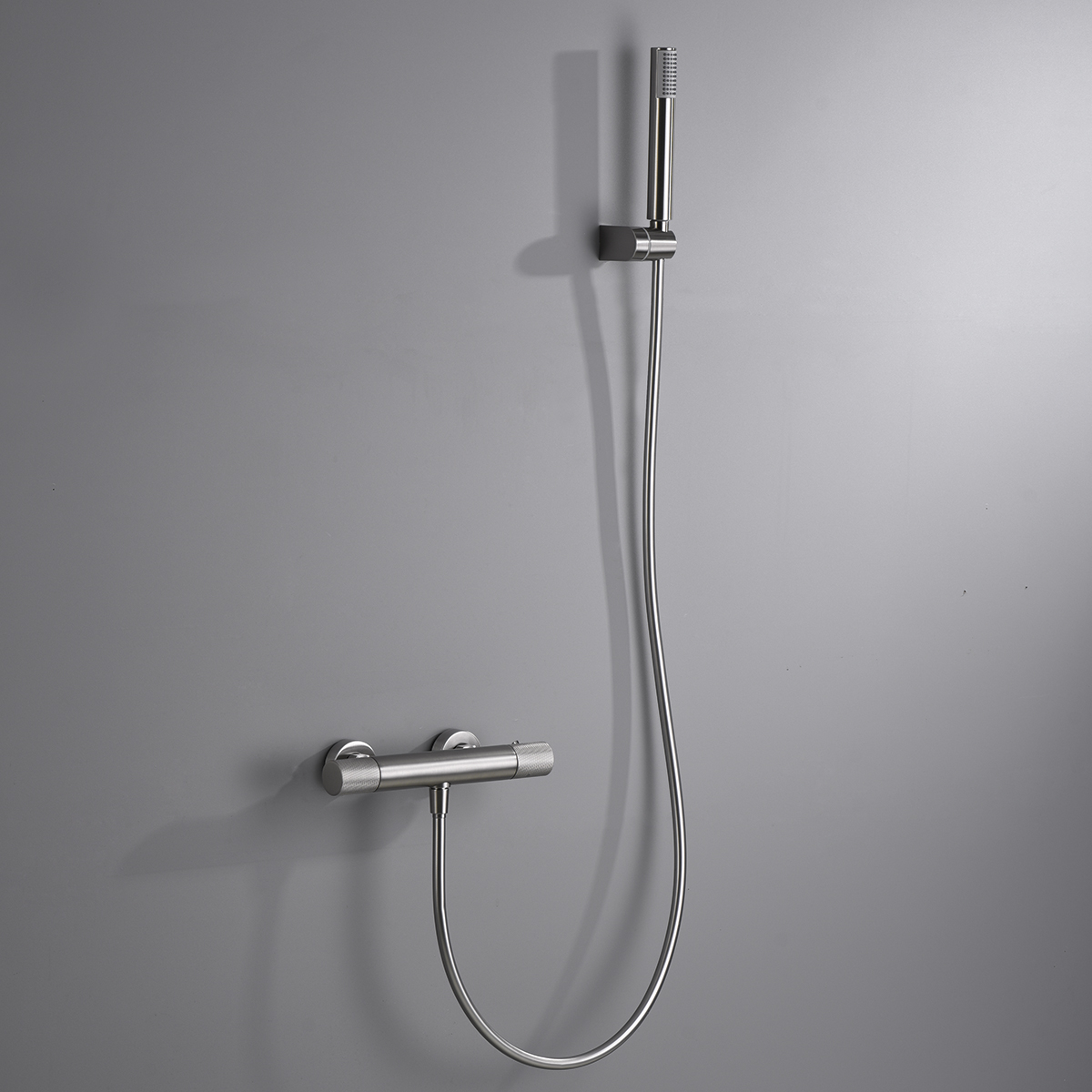 ENSEMBLE DE DOUCHE THERMOSTATIQUE NICKEL BROSSE BTD038-5NQ