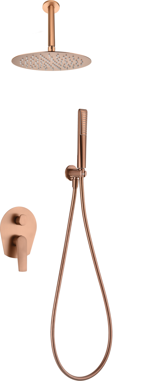 ENSEMBLE DE DOUCHE ENCASTRE OR ROSE BROSSE GPP057/ORC