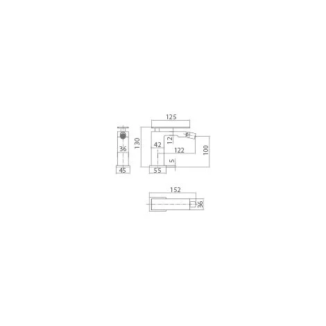 MITIGEUR MONOCOMMANDE DE BIDET BDR001-2ORC