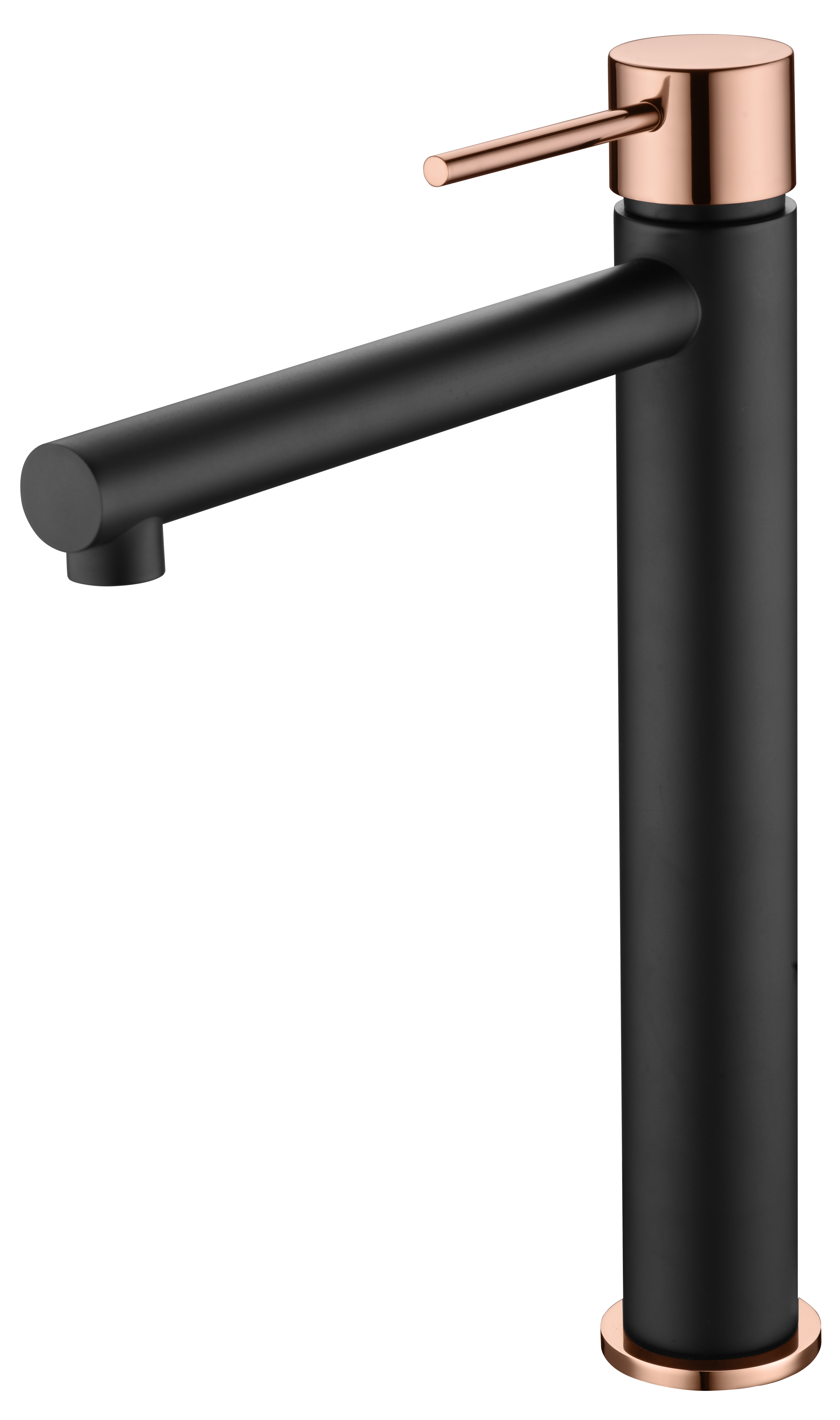 MITIGEUR MONOCOMMANDE BEC HAUT NOIR DORE ROSE BDYS045-3NOR
