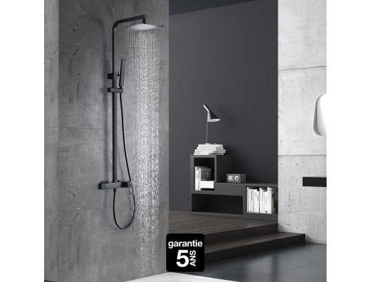 ENSEMBLE DE DOUCHE NOIR MAT BDC032/NG
