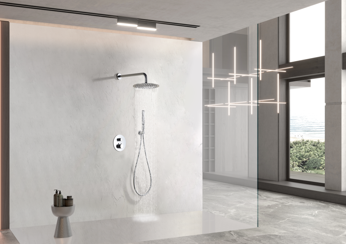 ENSEMBLE DE DOUCHE ENCASTRE CHROME GTN047