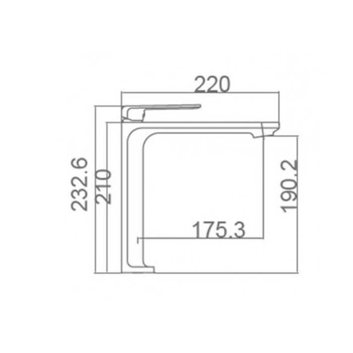 MITIGEUR MONOCOMMANDE BEC HAUT BLANC MAT BDF016-3BL
