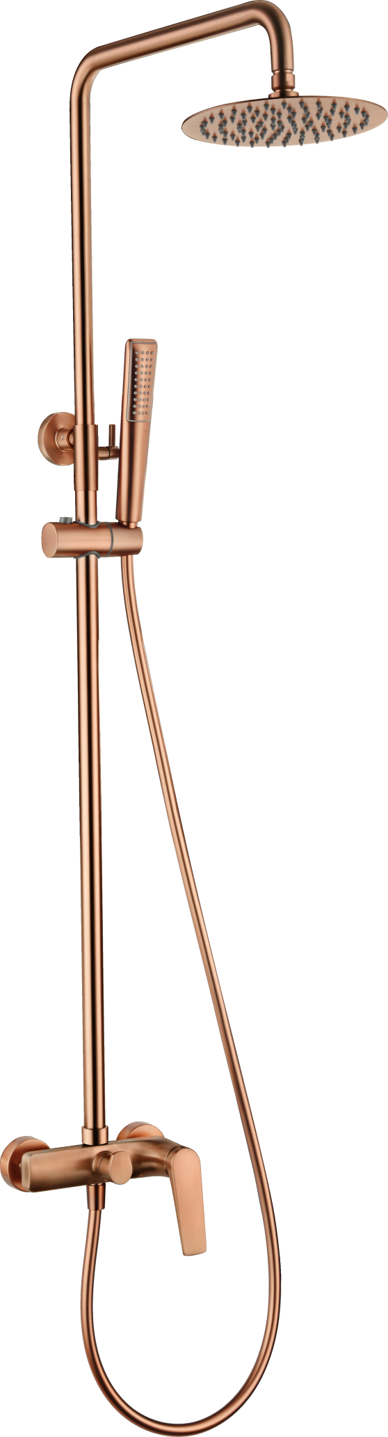 ENSEMBLE DE DOUCHE OR ROSE BROSSE BDD055/ORC