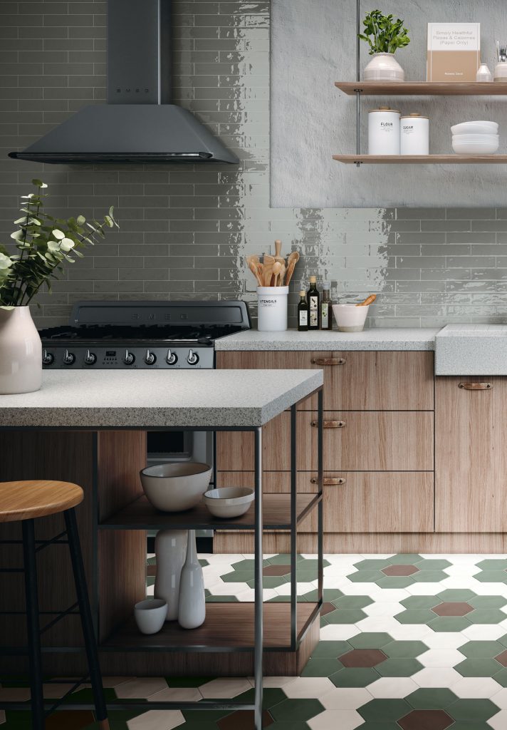 GEOMETRY BRICK GREY GLOSS 6X25