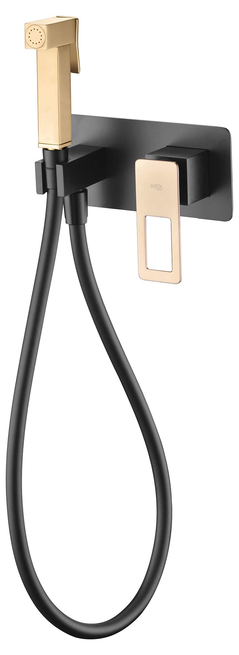 MITIGEUR ENCASTRE POUR BIDET NOIR MAT / DORE BRILLANT BDC032-5NGOLD