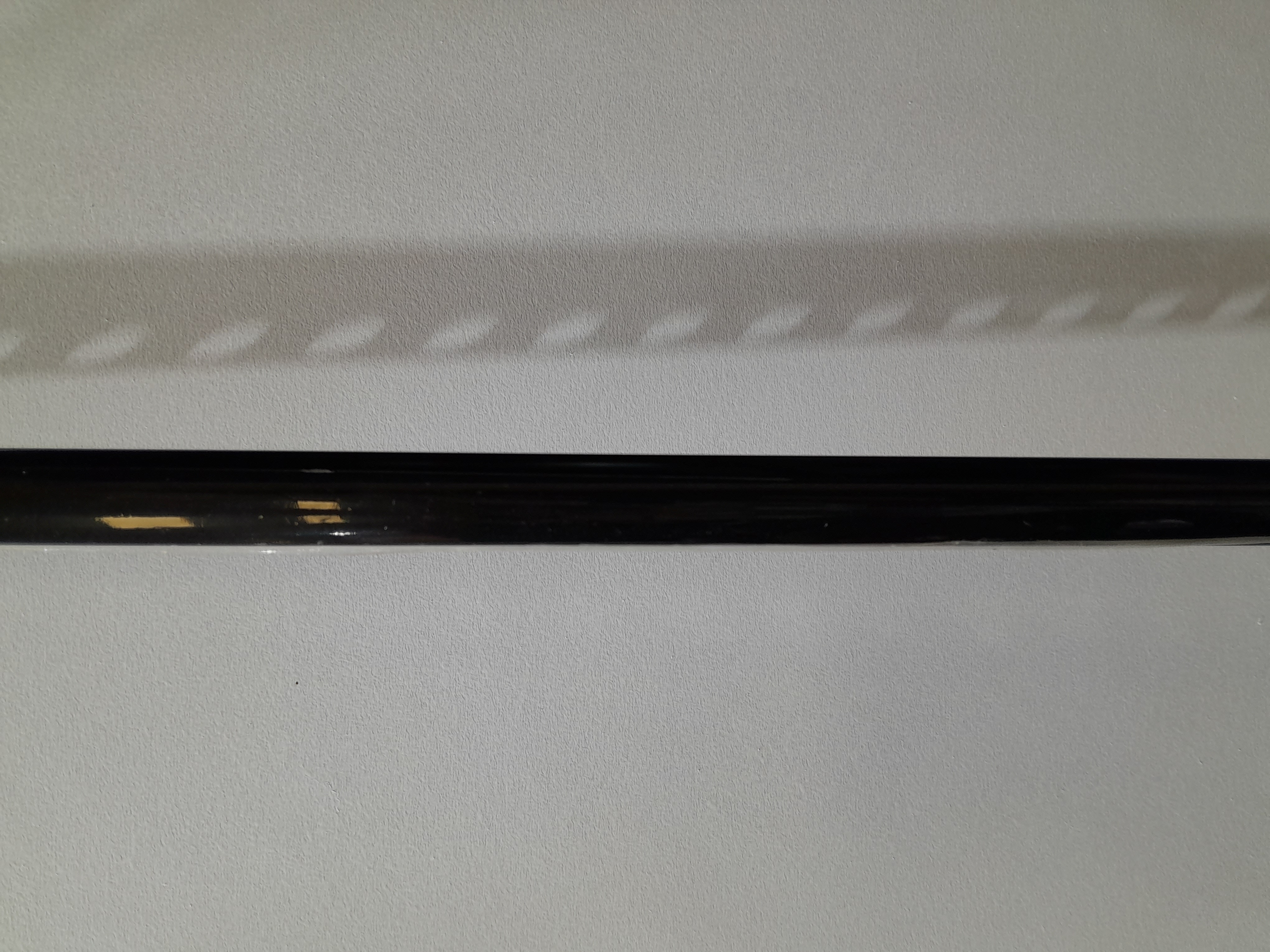 BAGUETTE DE FINITION 1/4 DE ROND ALU COULEUR NOIR 16 MM