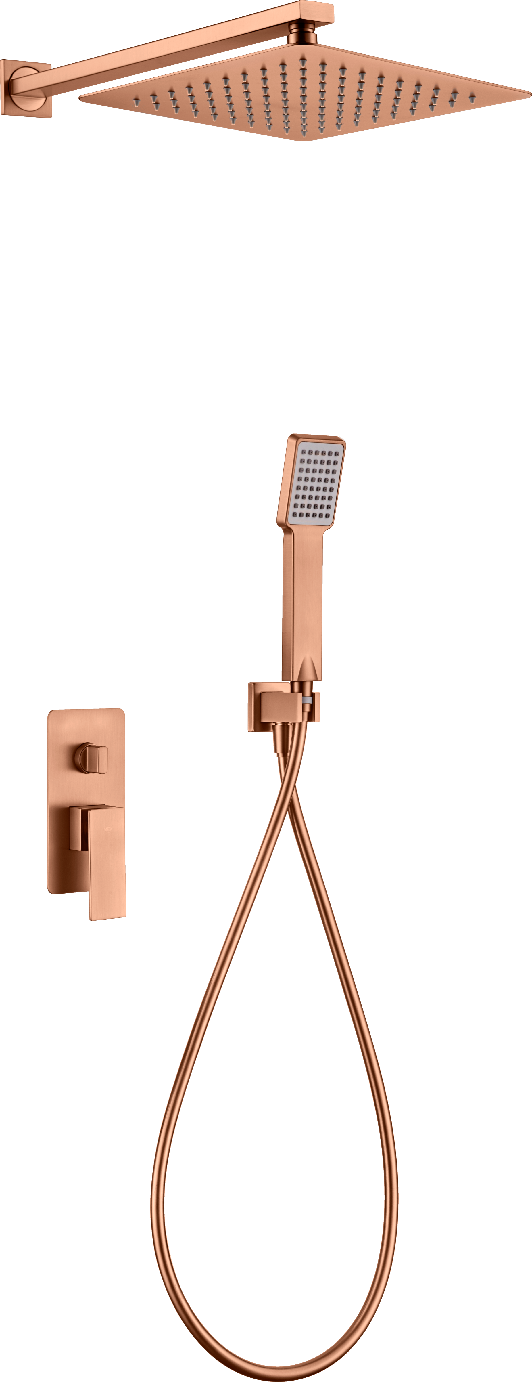 ENSEMBLE DE DOUCHE ENCASTRE OR ROSE BROSSE GPP048/ORC