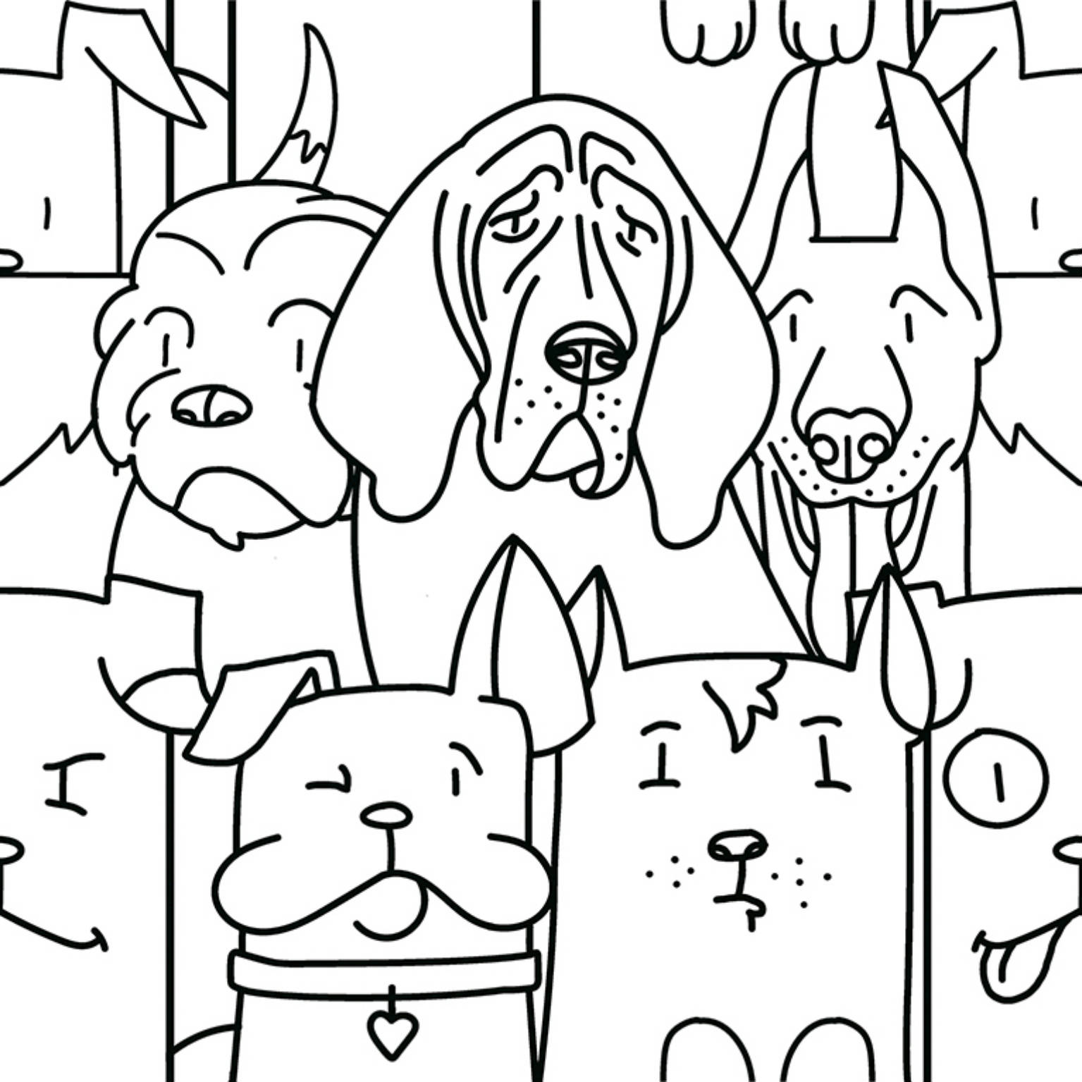 OH MY DOG WHITE 25x25