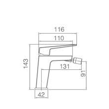MITIGEUR MONOCOMMANDE DE BIDET OR BROSSE BDR001-2OC